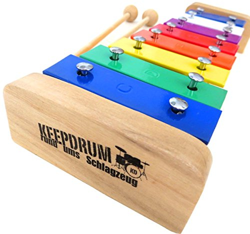 keepdrum KGS2 Glockenspiel mit bunten Klangplatten