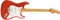 Squier by Fender Classic Vibe '50s Stratocaster, Fiesta Red – E-Gitarre, Vintage-Style, Ahorn-Griffbrett, Erle-Korpus, C-Halsprofil, Single-Coil Pickups, Retro-Sound, Tremolo, 21 Bünde