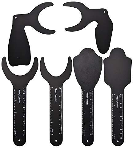 Angzhili 6 Sizes Dental Photo Contrast for Orthodontic Intraoral Oral Dental Black Background Board dental photography