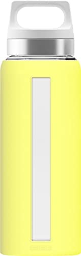 Sigg Gourde Dream (0,65 L), Gourde Étanche, Bouteille en Verre avec une Housse en Silicone, sans Produits Toxiques et Résistante à la Chaleur