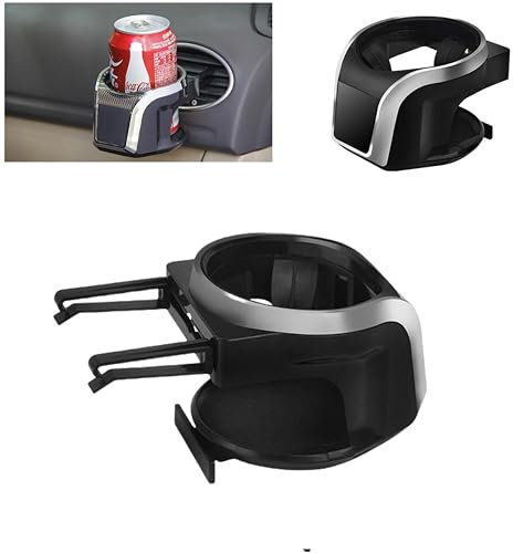 Porte-gobelet de Voiture, Support réglable Porte-Bouteille, Amovible et Universel pour Sodas, Eau, café Boisson et téléphone (argent2)