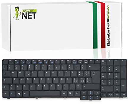 NewNet Keyboards - Tastiera Italiana Compatibile con Notebook Acer Extensa 5235 5235 5635 5635 5635G 5635G 5635Z 5635Z 5635Z 5635ZG 5635ZG 5635ZG-2 7220 7220 7620 7620G 7620G 7620Z