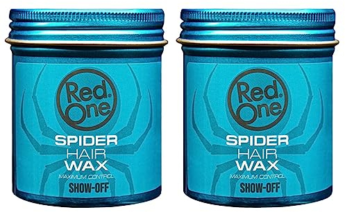 Redone SPIDER Hair Wax Blue (2x 100ml) | Faser wachs | Haarwachs Starker und flexibler Halt | mit Vitaminen und Mineralstoffen angereichert | Styling Paste (SHOW-OFF)