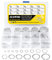 325 Stück Sicherungsring Set, 304 Edelstahl 4-28mm Sprengring Sortiment Sicherungsringe, E-Clip Sicherungsringe Set, C-Clips Sprengringe Nutenring Seegering auf Gerillten Schäften, Pins, Bolzen