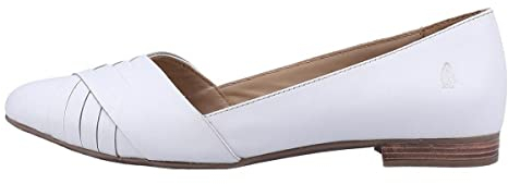 Hush Puppies Women's Marley Ballerina Ballet Flat, White, 7 UK