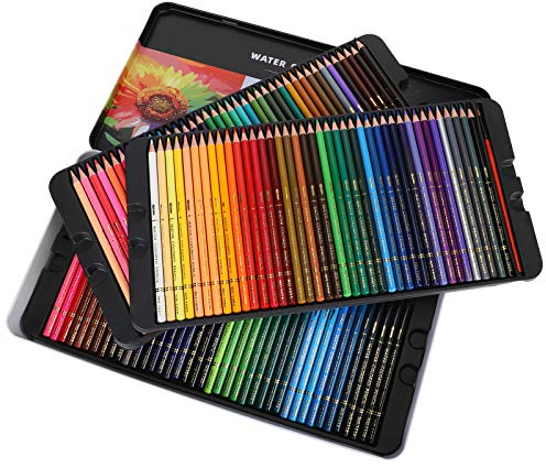 Tissting 120 Aquarellstifte Set Farbige Zeichenstifte mit Individueller Nummerierung Professionelle Aquarellstifte zum Schreiben, Zeichnen und Skizzieren