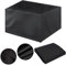 Gartentisch Abdeckung 120x90 Abdeckplane für Gartenmöbel 120x90x75cm Schutzhülle Gartentisch Schutzhülle Gartenmöbel Abdeckhaube Rechteckige Winddicht Wasserdicht Anti-UV - (Schwarz 120x90x75cm)