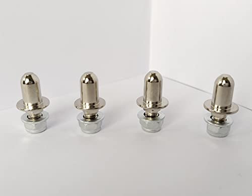 Lot de 4 broches universelles de rechange pour repose-pieds de fauteuil roulant