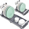 Urackify Escurridor de Platos, Escurreplatos Extensible, Compacto Escurridor de Platos Acero Inoxidable con Soporte para Cubiertos, Escurreplatos Pequeño de Cocina, Gris