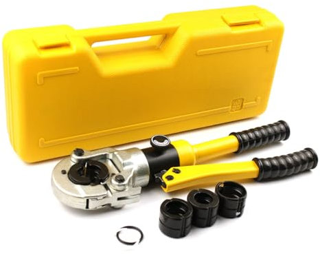 SUKITMISO Presszange TH-Kontur (100KN), Crimpzangen, Rohr-Crimpzange mit TH-Konturpressenzange, TH16, TH20, TH25, TH32, Rohrpresszange Crimpzangen Verwendet mit 360° Drehbarem Kopf