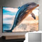 ZIUSFAC 72 Zoll Rahmenleinwand Wandmontage Beamer Leinwand 16:9 8K 4K Heimkino Projektionswand 3D Projektionsleinwand Rahmen-Leinwand Grau Material(72in-4:3)