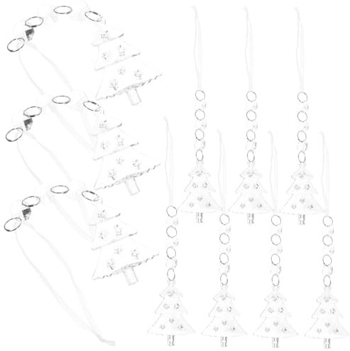 Gatuida 1 Set Ciondolo Trasparente Per Albero Di Natale Gonfiabili Natalizi Ornamenti Natalizi Decorazione Natalizia Ghirlanda Natalizia Palline Di Natale Decorazioni Per Albero Di 10 pezzi