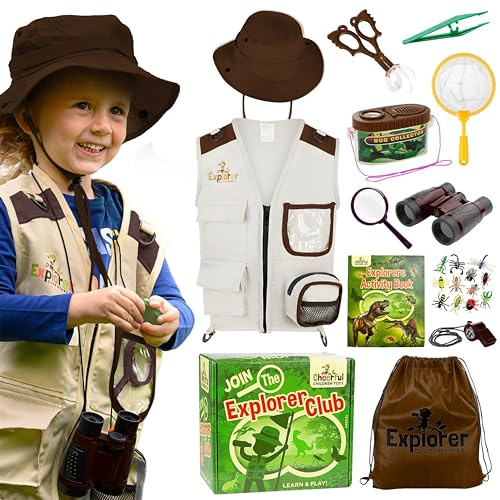 Premium Kids Explorer Kit, Bug Hunting Age 3-7 (Brown, with Activity Book)
