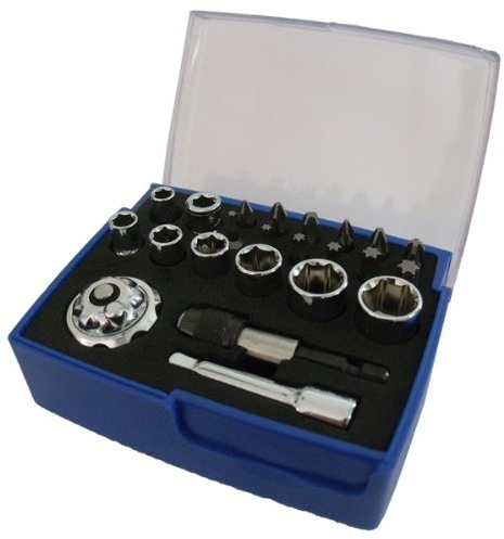 Finger Ratschen Set 1/4 Zoll 23 tlg.