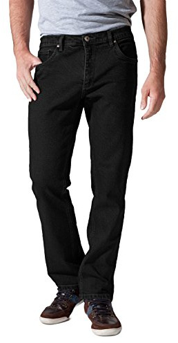 ROUNDER Falco - Black/Schwarz - Stretch Jeans von Stooker Brands, Länge:L30, Hosengröße:34