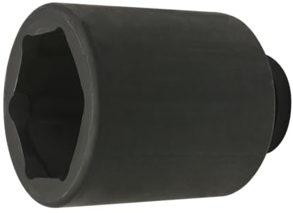 SW STAHL IMPACT-Steckschlüsseleinsatz, 1, 65 mm, tief 07980L-65 | Schlagschrauberfest, Kraftnuss aus Chrom-Molybdänstahl, 125 mm Länge, mit Rille und Bohrung für Außensechskant