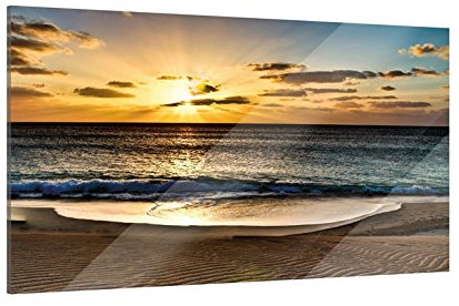 Klebefieber Glasbild Sonnenaufgang B x H: 80cm x 60cm