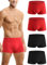 Hoerev Lot de 4 sous-vêtements en Fibre Super Douce et Confortable pour Hommes,XL