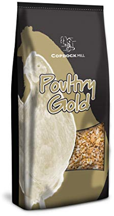 Copdock Mill Poultry Gold Chicken Feed 20kg - Highly Nutritious Chicken Food - Contains Layer Pellets, Oyster Shell and Hen Grit - High in Calcium