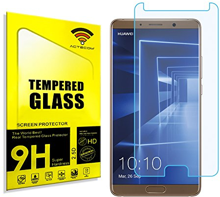 actecom® Protector DE Pantalla para Huawei Mate 10 Cristal Vidrio Templado