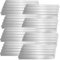 casa.pro Bordure pour Jardin Bordure pour Pelouse Palissade Acier Galvanisé Barrière 40 m Kit de 40
