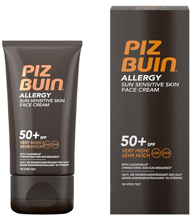 PIZ BUIN Allergy Gesichtscreme, Sonnencreme LSF 50, 50 ml