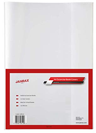 Janrax Hefthüllen, A4, transparent, 10 Stück