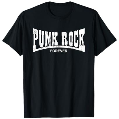 Punk Rock Forever Old School Punk Rocker Vintage Design T-Shirt