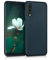 kwmobile Case kompatibel mit Samsung Galaxy A50 Hülle - Schutzhülle aus Silikon metallisch schimmernd - Handyhülle Metallic Petrol