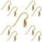 My-Bead 5 Paar Damen Ohrhänger gold 18mm 925 Sterling Silber 24K vergoldet in Juweliers- Qualität DIY