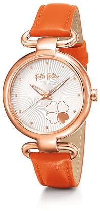 Folli Follie Women's Automatic Analogue Digital Watch with Leather Strap S0356986