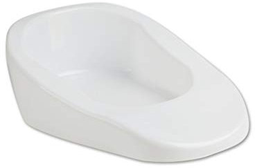 YNGJUEN Unisex Bettpfannen Fraktur-Bettpfanne Contour Bettpfannen Mit Deckel Deodorant Mit Griff Einfach Zu Verwenden Weiß