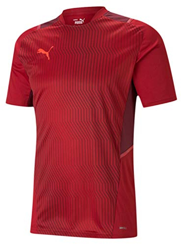 PUMA Herren T-shirt, Chili Pepper-Cordovan-Red Blast, M