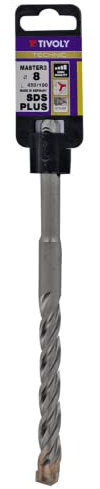 Foret Béton armé professionnel Ø 8 L 450 mm SDS PLUS 3 taillants de coupe MASTER 3 TECHNIC PRO TIVOLY