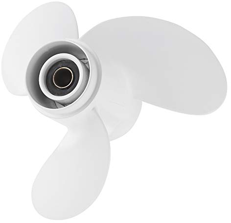 Qiilu Außenborder Propeller, Schrauben für Bootsmotoren 7 Spline Zahn 3 Blätter 6G1-45941-00-EL 8 1/2 x 8 1/2 Passend für Außenbordmotor 6-8 PS