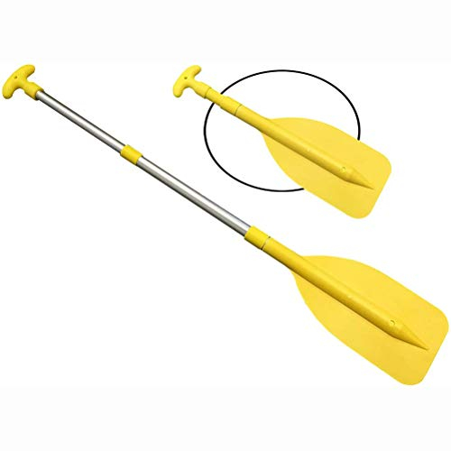 Kuashidai Teleskop-Paddel, tragbar, verstellbar, Aluminiumlegierung, schwimmend, kompakt, Notfall-Schlauchboot, Sicherheitsboot-Zubehör