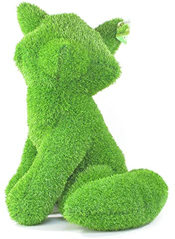 AniPlants Kögler 53285 Renard décoratif en gazon artificiel, env. 65 cm, résistant aux intempéries et indéformable, avec ancres de fixation, idéal comme décoration pour le jardin et la maison