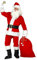 trendmile Premium Weihnachtsmann Kostüm komplett Set Herren bestehend aus Jacke, Hose, Gürtel, Mütze, Bart, Brille, Stiefelüberzieher, Sack - Nikolaus/Santa Claus Verkleidung (L/XL)