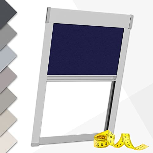 Victoria M. Dachfensterrollo nach Maß Thermorollo Verdunkelungsrollo Sonnenschutz-Rollo kompatibel mit Roto Dachfenster, Schraubmontage, Fenstertyp WDF R4