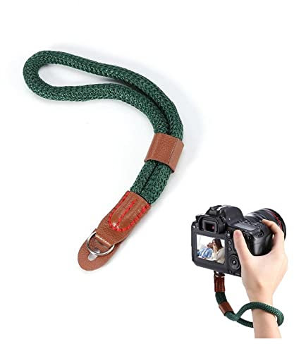 Camera Wrist Strap Hand Strap Soft Cotton Green Camera Strap for Fujifilm X100V X100F X100T X100S X100 X70 X30 camera