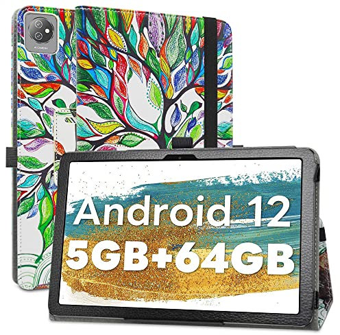 MAMA MOUTH Compatible avec Blackview Tab 7 Wifi Coque,Slim Fit PU Cuir Etui et Pliable Stand Housse Support Ultra-Mince et Léger Etui Case pour 10 Blackview Tab 70 WIFI/Blackview Tab 8 WIFI,Love Tree