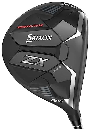 Srixon Herren SRX ZX MKII Fwy 3 15 5.5 RH Golfschläger aus Fairway-Holz, Mattes Schwarz