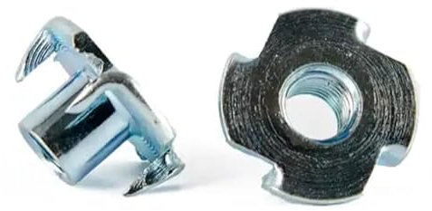 Einschlagmuttern M10 x 13 mm Verzinkt Stahl - DIN 6930 - Einschlagspitzen - Holzmutter - Einschlagmutter metrisch Gewinde (Gewinde: M10, Länge: 13 mm, Menge: 25 St.)