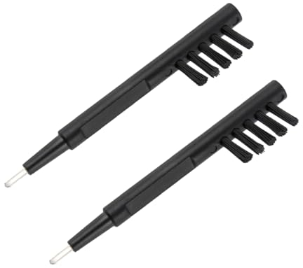 MEISH 2pcs Hearing Aid Cleaning Brush with Magnet and Wax Loop Multifunctional Cleaning Accessories for Hearing Aid Earbuds