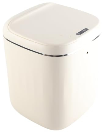Poubelle automatique de 20l avec capteur sans contact, poubelle électrique étanche pour cuisine et salle de bains (Prise britannique)