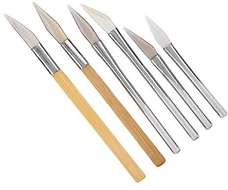 Dajidafu 6X multifunktionale Achat Polierwerkzeuge für professionelles Handwerk, Metall Kunst und Handwerksbedarf, Werkzeuge, Achat