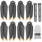 8 Stück 7238F Propeller für Air 2/Air 2S, Leicht geräuscharm stabiler Schnellspanner Propellerblatt Ersatzpropeller für DJI Air 2/Air 2S(Goldfarben)Drohnenzubehör mit 2 Stück Propeller Fixierer halter