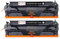 Clywenss 131X CF210X Toner Kompatibel mit HP Laserjet Pro 200 Color M251n M251nw MFP M276n M276nw, 128A M1415fn CM1415fnw CP1525n CP1525nw, 125A CP1515N CM1312 CM1312nfi CP1518n CP1518ni, 2-Schwarz