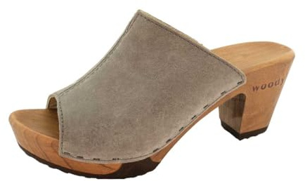 Woody Damen Elly Clog Pantolette, Sand, Größe 39