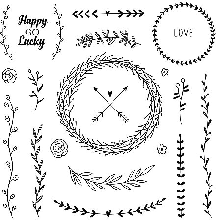 Silikon-Stempel mit Blumenkranz, transparent, für Kartenherstellung, Scrapbooking, Prägung, Basteln, Album, Dekoration, Gummidichtungsstempel